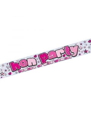 Silver Hen Party Banner