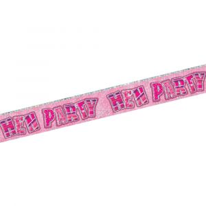Pink Hens Party Banner