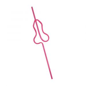 Silly Pink Pecker Straw